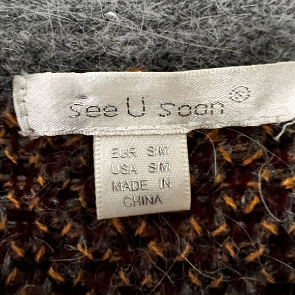 See u soon, cardigan sweater, size Small. - Picture 2 of 3